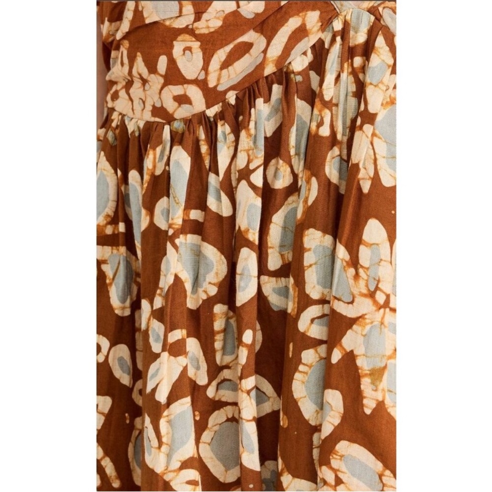 APIECE APART Glicina Maxi Dress Floras Dabu Spice - Picture 3 of 14